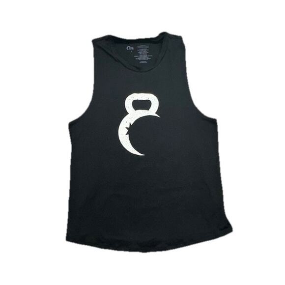 Zyia Active Tank Top Womens Size Large Black Kettlebell Workout Gym - Picture 1 of 6